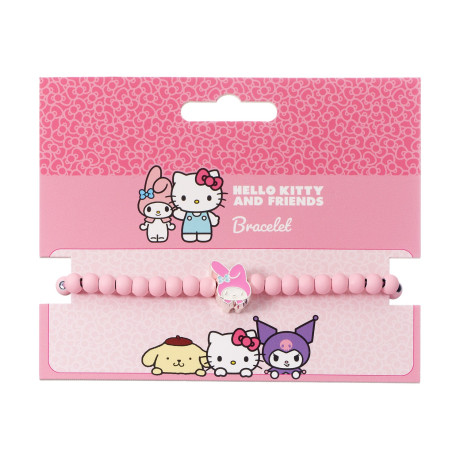 Carat Shop Hello Kitty - Pink Beaded Bracelet With my Melody Charm (Hkbb0002)