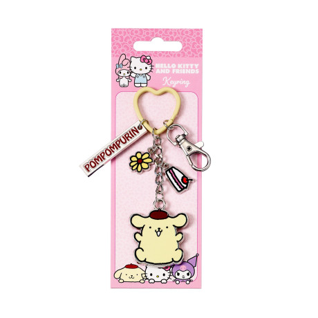 Carat Shop Hello Kitty - Pompompurin Keyring With Charms (Hkkr0018)