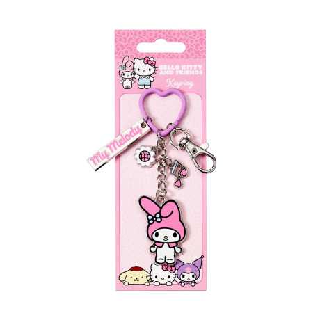 Carat Shop Hello Kitty - my Melody Keyring With Charms (Hkkr0020)