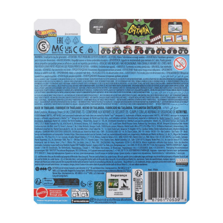 Mattel hot Wheels: Monster Trucks Batman - tv Series Batmobile die-Cast Vehicle (Jnd65)