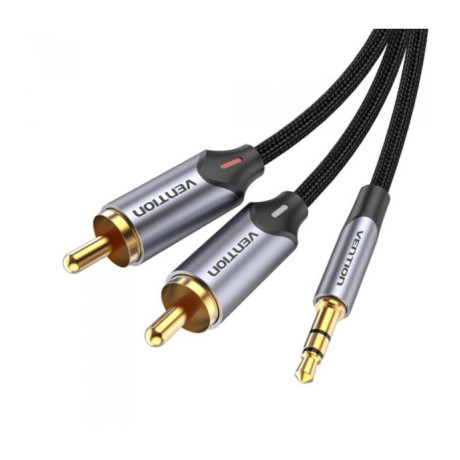 Vention 3.5mm Male - 2x rca Male Cable Gray 3m (Bcnbi) (Venbcnbi)