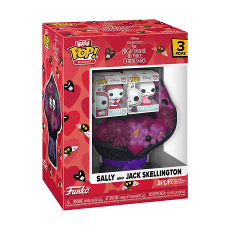 Funko Bitty Pop! Bouquet: the Nightmare Before Christmas - Sally and Jack Skellington Vinyl Figures
