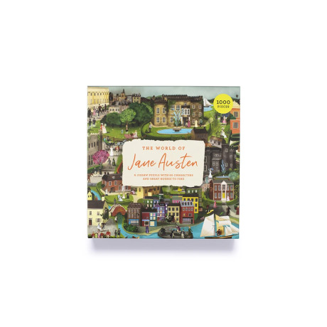 The World of Jane Austen : a Jigsaw Puzzle With 60 Characters and Great Houses to Find - 1000 Pieces