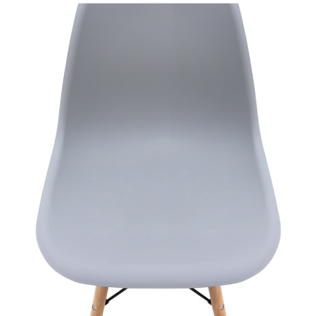 Καρέκλα Τραπεζαρίας Nova Megapap pp Γκρι - Ξύλινο Φυσικό Πόδι 46x51x80εκ.