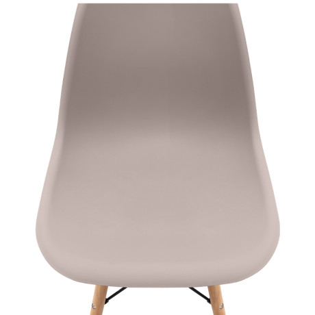 Καρέκλα Τραπεζαρίας Nova Megapap pp Cappuccino - Ξύλινο Φυσικό Πόδι 46x51x80εκ.