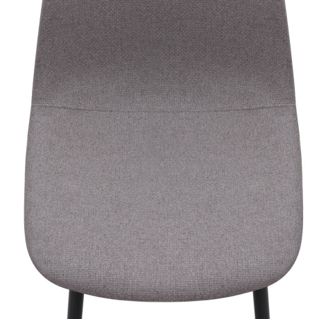 Καρέκλα Τραπεζαρίας Iris Megapap Μπεζ Ύφασμα - Μεταλλικό Μαύρο Πόδι 43x50x85εκ.