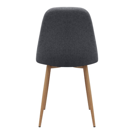 Καρέκλα Τραπεζαρίας Iris Megapap Γκρι Ύφασμα - Μεταλλικό Φυσικό Πόδι 43x50x85εκ.