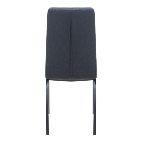 Καρέκλα Τραπεζαρίας Fina Megapap Ανθρακί Ύφασμα - Μεταλλικό Μαύρο Πόδι 43x58x95εκ.