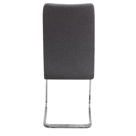 Καρέκλα Τραπεζαρίας Laura Megapap Γκρι Ύφασμα - Μεταλλική Βάση Χρωμίου 42x58x98εκ.