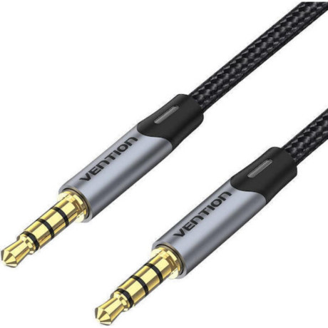 Vention Cotton Braided 3.5mm trs Male to Male Audio Cable 0.5m Green Copper Type (Baygd) (Venbaygd)
