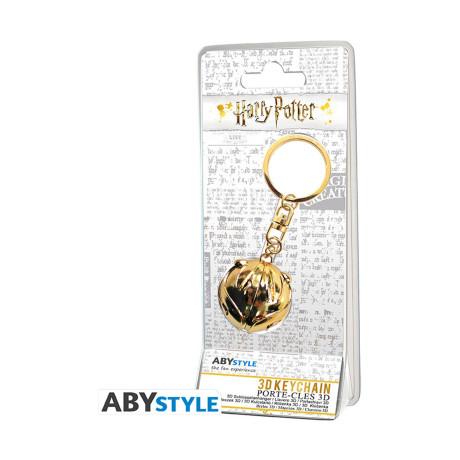 Abysse Harry Potter - Golden Snitch Metal 3d Keychain (Abykey191)