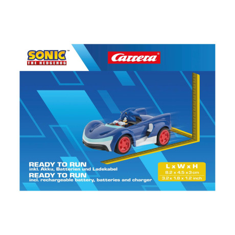 Carrera r/c Car:team Sonic Racing™ Mini rc - 1:43 Sonic (370430022)
