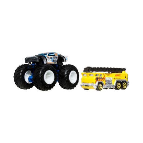 Mattel hot Wheels: Monster Trucks - Night Shifter 2 Pack Vehicles (Jjt60)