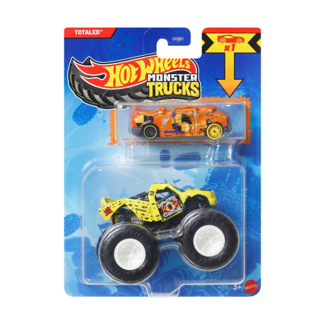 Mattel hot Wheels: Monster Trucks - Totaled 2 Pack Vehicles (Jjt54)