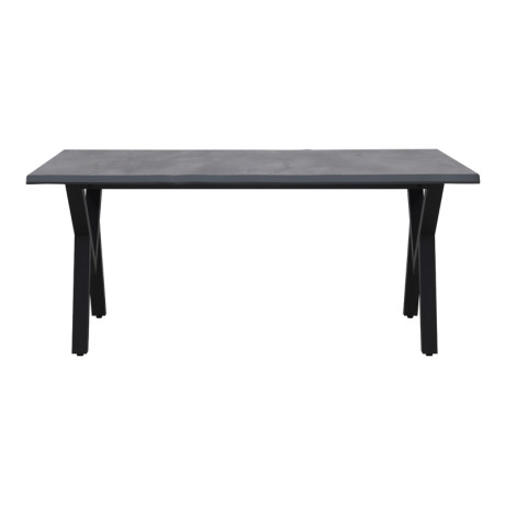 Τραπέζι Walter Megapap mdf - Μεταλλικό Χρώμα Σκούρο Γκρι Σκυροδέματος 160x80x75εκ.