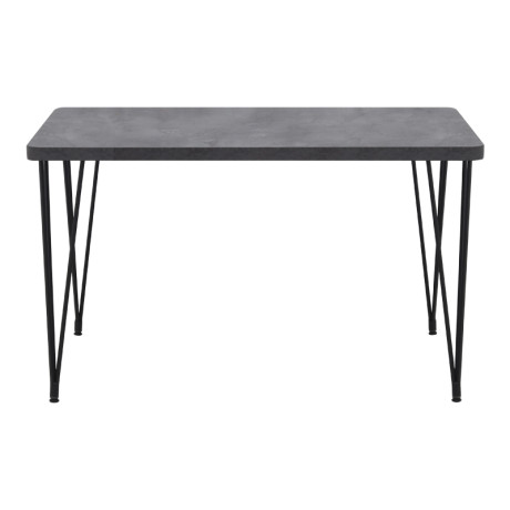 Τραπέζι Roger Megapap mdf - Μεταλλικό Χρώμα Σκούρο Γκρι Σκυροδέματος 120x70x75εκ.