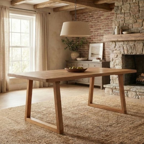 Τραπέζι Liora Megapap mdf - Ξύλινο Χρώμα Ακακίας 180x90x75εκ.