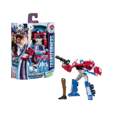 Hasbro Transformers: Earthspark - Optimus Prime Deluxe Class Action Figure (F6735)