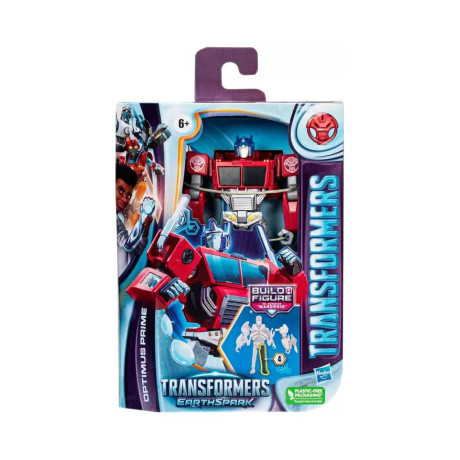 Hasbro Transformers: Earthspark - Optimus Prime Deluxe Class Action Figure (F6735)