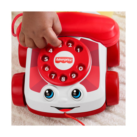 Fisher-Price®: red Chatter Telephone - 80 Year's Annniversary Mattel (6 Months+) (Jgg97)