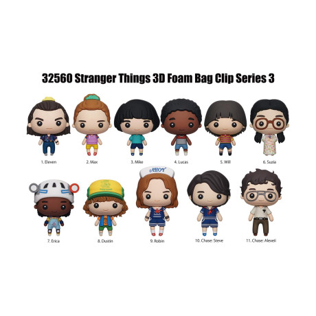 Monogram: Stranger Things (Series3) (Blind Bag/random) 3d Foam bag Clips Figures (32560)