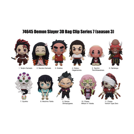 Monogram: Demon Slayer (Series7) (Blind Bag/random) 3d Foam bag Clips Figures (74645)
