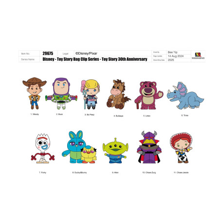 Monogram Pixar: toy Story 30th Anniversary (Series67) (Blind Bag/random) 3d Foam bag Clips Figures (29675)