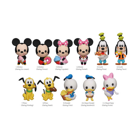 Monogram Disney: Mickey and Friends With Food (Blind Bag/random) 3d Foam bag Clips Figures (85510)