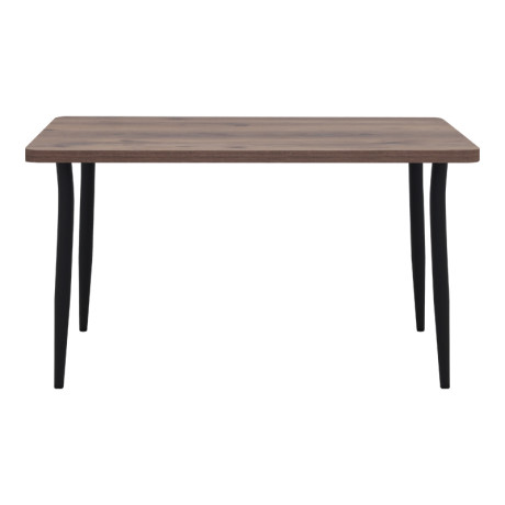 Τραπέζι Levico Megapap mdf - Μεταλλικό Χρώμα Καπνιστή Καρυδιά 130x75x75εκ.