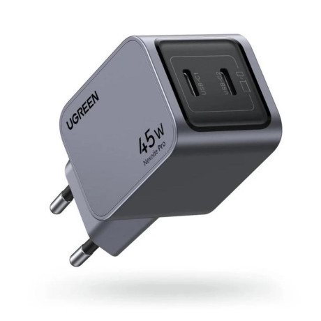 Ugreen Nexode pro 45w Wall Charger 2x usb-c Gray (35008) (Ugr35008)