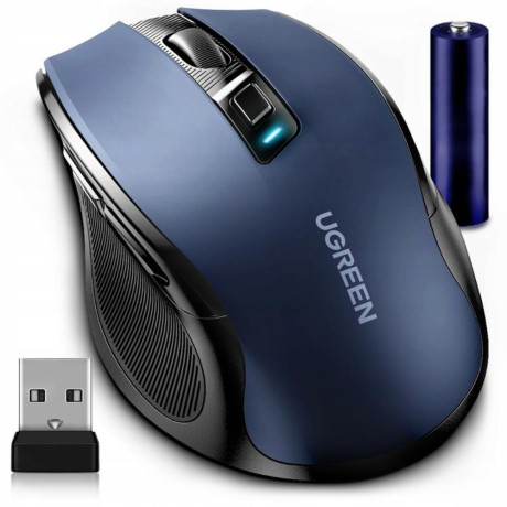 Ugreen Portable Wireless Mouse Mu006 2 4ghz Blue (15064) (Ugr15064)