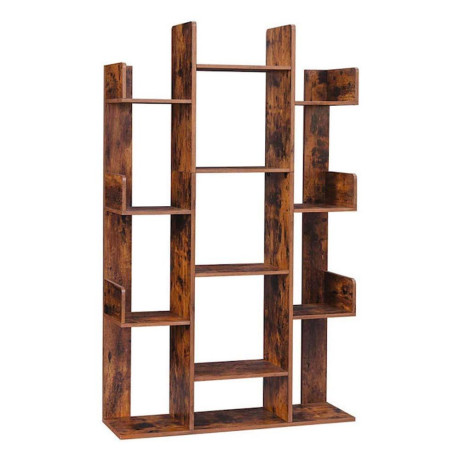 Vasagle Ξύλινη Βιβλιοθήκη με 13 Ράφια 86 x 25 x 140 cm Lbc67bxv1