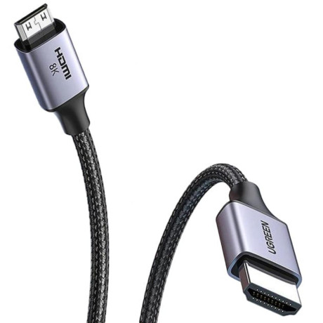 Ugreen Mini Hdmi Cable 4k60hz 2m 8k Black Hd163 15515 (15515) (Ugr15515)