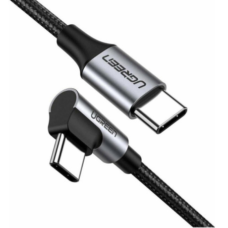 Ugreen Us255 usb-c to usb-c Elbow Cable 3a 60w 0.5m Black (50122b) (Ugr50122b)