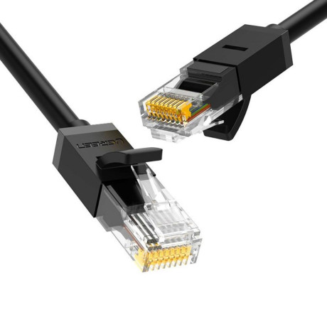 Ugreen Ethernet Rj45 Rounded Network Cable Cat.6 utp 2m Black (20160) (Ugr20160)