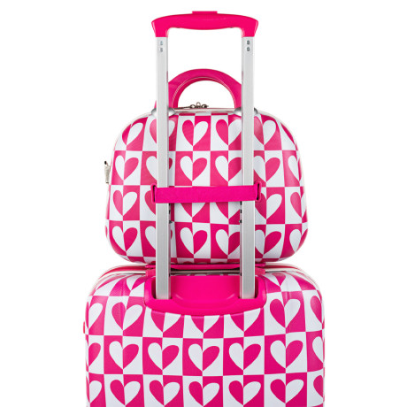 Beauty Case AGATHA RUIZ DE LA PRADA Pink/White Hearts 134235-01