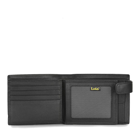 Πορτοφόλι Ανδρικό Δερμάτινο Lois 205213-01 Μαύρο