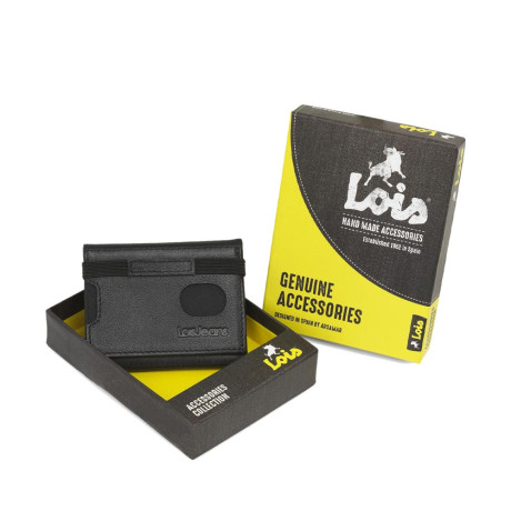 Πορτοφόλι Ανδρικό Δερμάτινο Lois 205261-01 Μαύρο
