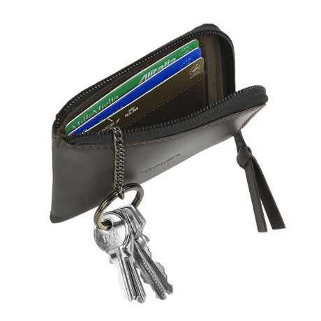 Πορτοφόλι Με Μπρελόκ Ανδρικό JASLEN Δερμάτινο Καφέ 205644-02