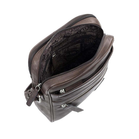 Τσαντάκι Ώμου Δερμάτινο LOIS Καφέ 305926-02