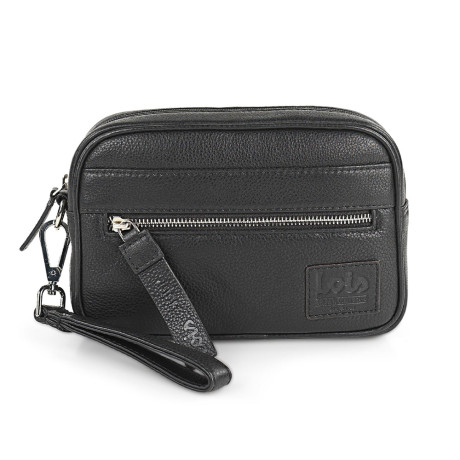 Τσαντάκι - Πορτοφόλι Χειρός Δερμάτινο Lois Μαύρο 305985-01