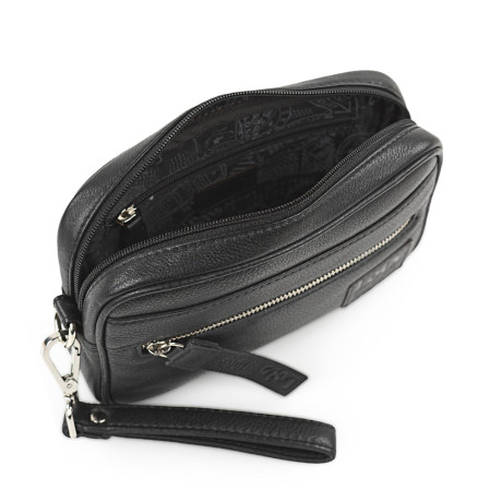 Τσαντάκι - Πορτοφόλι Χειρός Δερμάτινο Lois Μαύρο 305985-01