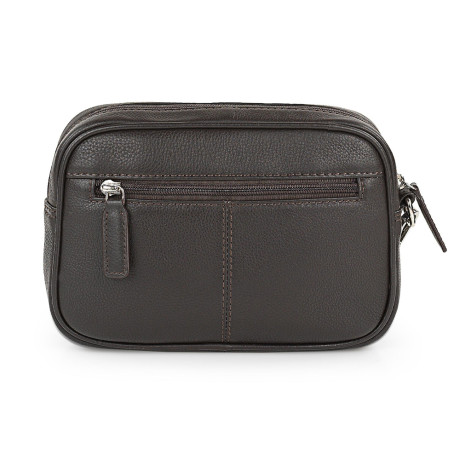 Τσαντάκι - Πορτοφόλι Χειρός Δερμάτινο Lois Καφέ 305985-02