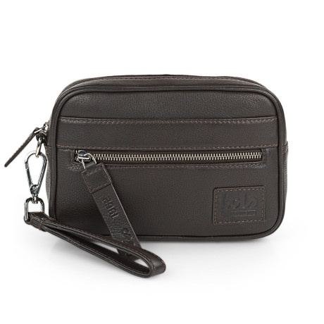 Τσαντάκι - Πορτοφόλι Χειρός Δερμάτινο Lois Καφέ 305985-02