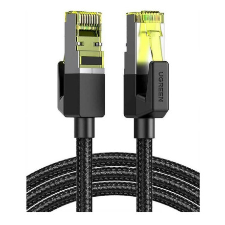 Ugreen Network Cable Nw150 Braid Ethernet Rj45 cat 7 F/ftp 3m Black (80424) (Ugr80424)