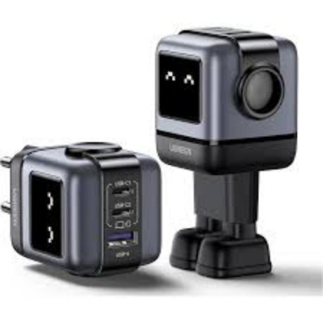 Ugreen Nexode rg Mains Charger Robot gan 2x usb-c + usb 65w Gray (25685b) (Ugr25685b)