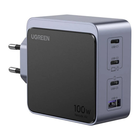 Ugreen Wall Charger Nexode air 100w 3x usb-c usb Gray (35043) (Ugr35043)