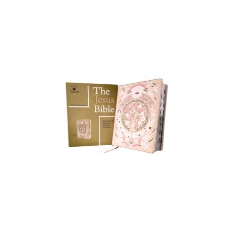Jesus Bible Artist Edition, Esv, (With Thumb Tabs to Help Locate the Books of the Bible), Leathersoft, Peach Floral, Thumb Indexed