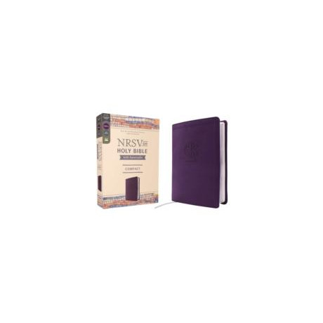 Nrsvue, Holy Bible With Apocrypha, Compact, Leathersoft, Purple, Comfort Print