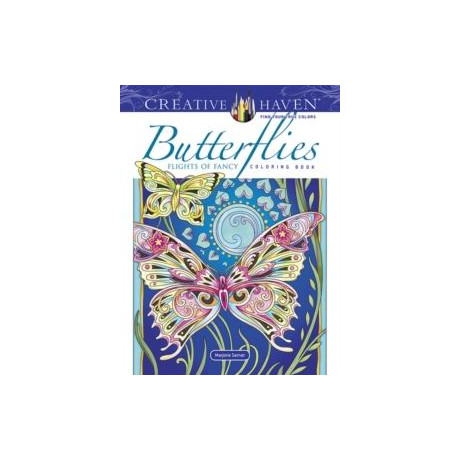 Creative Haven Butterflies Flights of Fancy Coloring Book